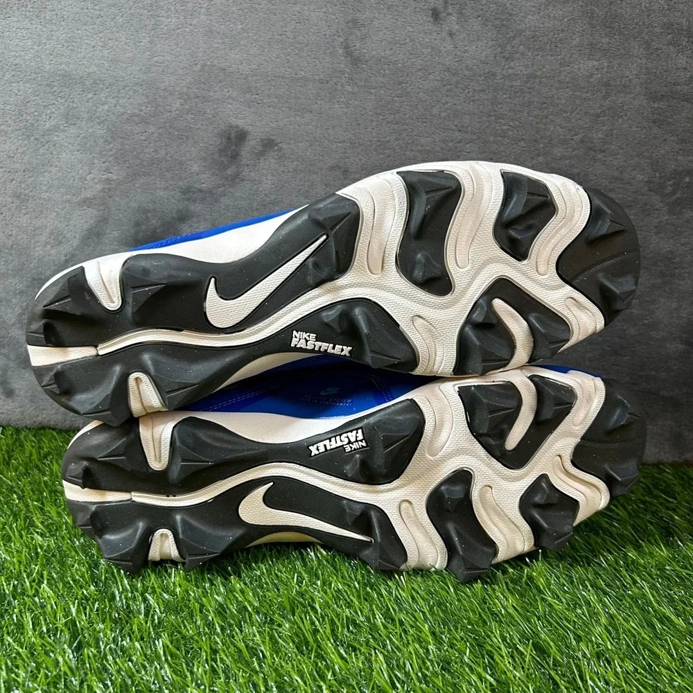 Nike Alpha Menace 3 Shark Cleats Mens Size 11 Blue White Football Performance